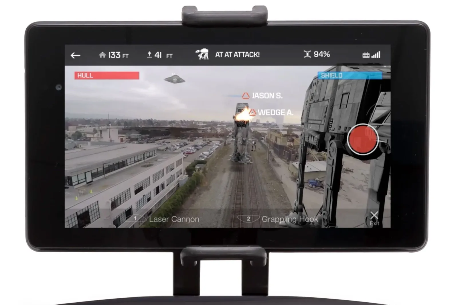 Concept art for AT-AT Attack, an augmented reality drone game