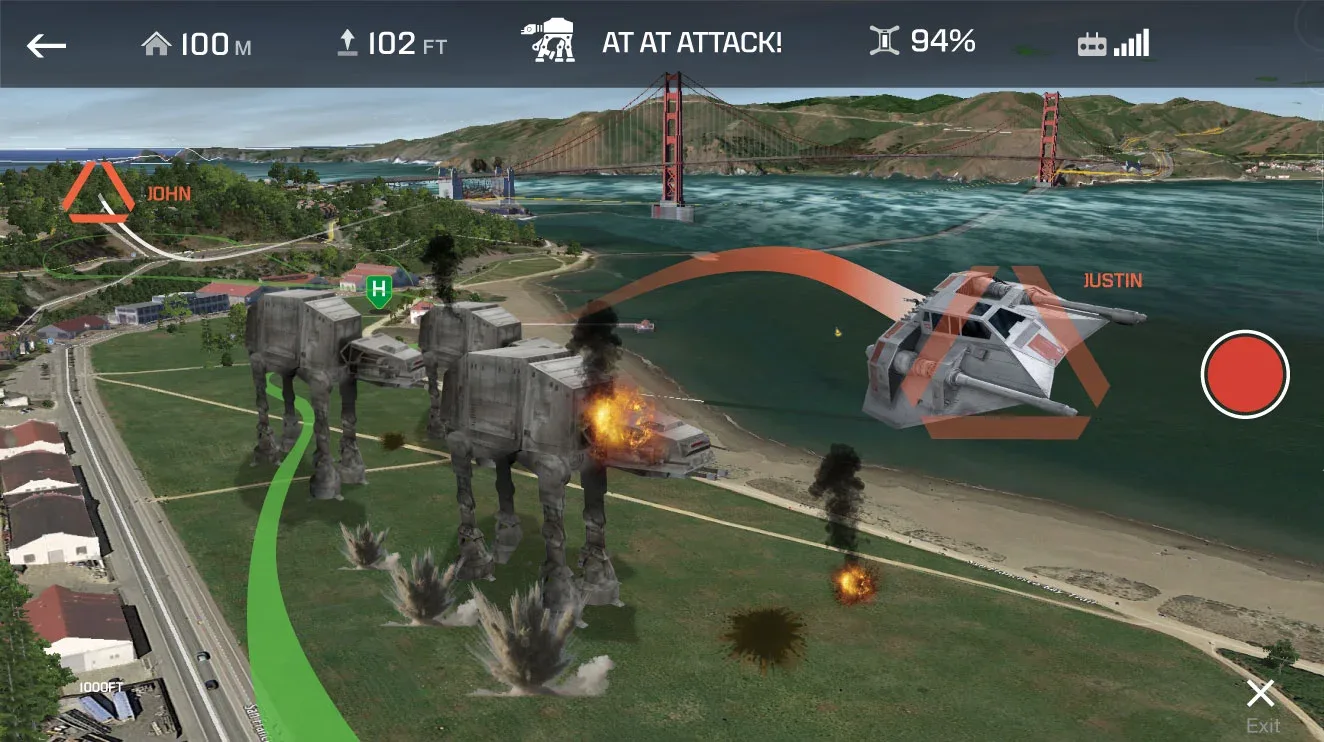 Early AT-AT Attack concept sketch, alternate angle